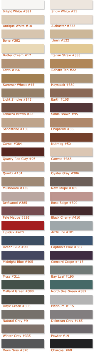 Polyblend Grout Color Chart
